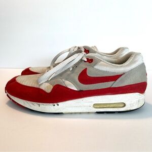Nike Air Max 1 Anniversary OG Men's Shoes Size 10.5 Red/White/Grey